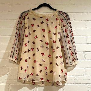 Maison Scotch Pinoeer Fringe Top Medium B2977